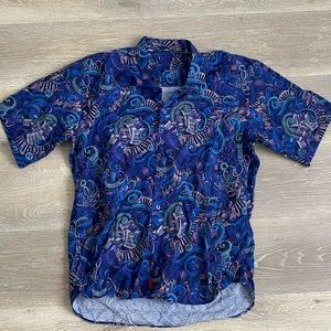 Psychadelic musical dress shirt